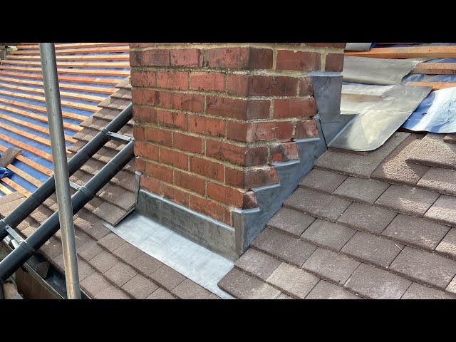 Lead flashing work on an Irish property